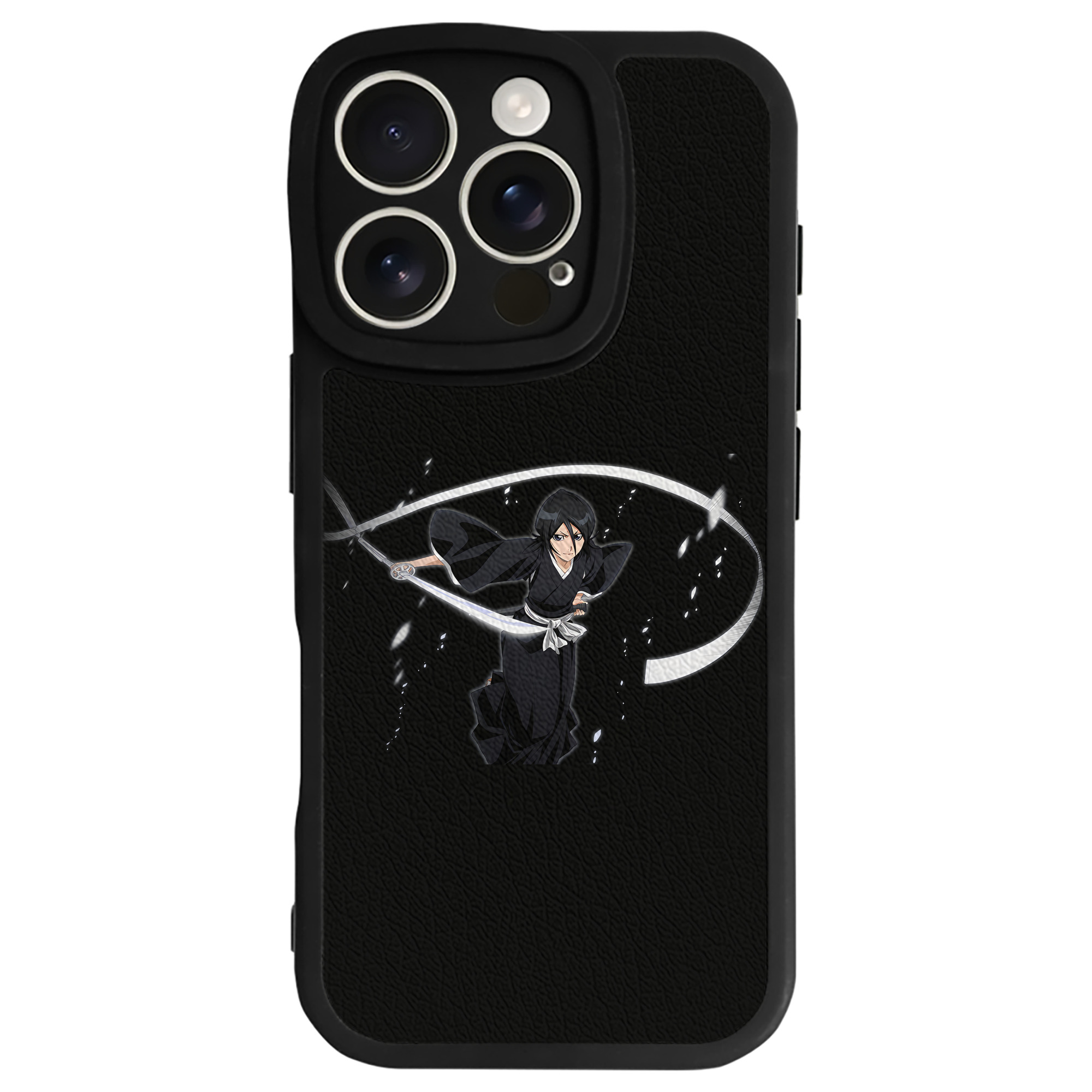 （画像用） ブリーチ 朽木ルキア BLEACH Kuchiki Rukia 【iPhone 16シリーズ対応】シリコンスマホケース（レザー調） 材質：シリコン
